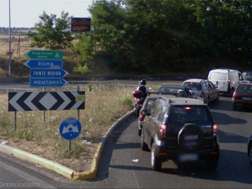Rotatoria Centrale del Latte::Seguire le indicazioni per Mentana-Fonte Nuova